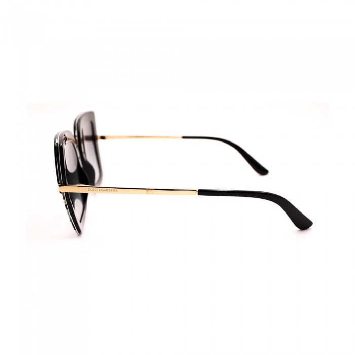 نظارة شمسية,ماركة DOLCE &GABBANA, موديل DG43/3,للنساء,كبير جدا,إطار مزيج من الالوان, عدسات اسود,خليط معدني