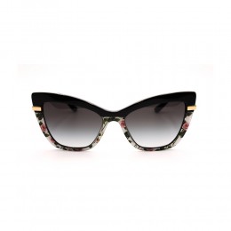 نظارة شمسية,ماركة DOLCE &GABBANA, موديل 4374,للنساء,عيون القط,إطار مزيج من الالوان, عدسات اسود,خليط معدني