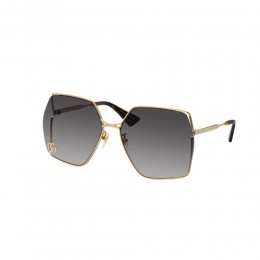 نظارة شمسية,ماركة Gucci ,موديل GG0817S-006,للنساء,فراشة, لون اطار ذهبي ,عدسة رمادي ,معدن