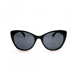 نظارة شمسية,ماركة LEVIS, موديل LV1015/S,للنساء,عيون القط,إطار اسود, عدسات اسود,خليط معدني