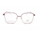 نظارة طبية ,ماركة TOP POINT, موديل 23165-C2,للنساء,شكل عشوائي,إطار روز, عدسات الشفاف,خليط معدني