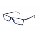 نظارة طبية ,ماركة TOP POINT, موديل RX2457-C12,للجنسين,مستطيل,إطار أزرق, عدسات الشفاف,بلاستيك