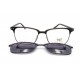 نظارة طبية ,ماركة TOP POINT, موديل RX8059-C4,للجنسين,وايفير,إطار رمادي, عدسات الشفاف,خليط معدني