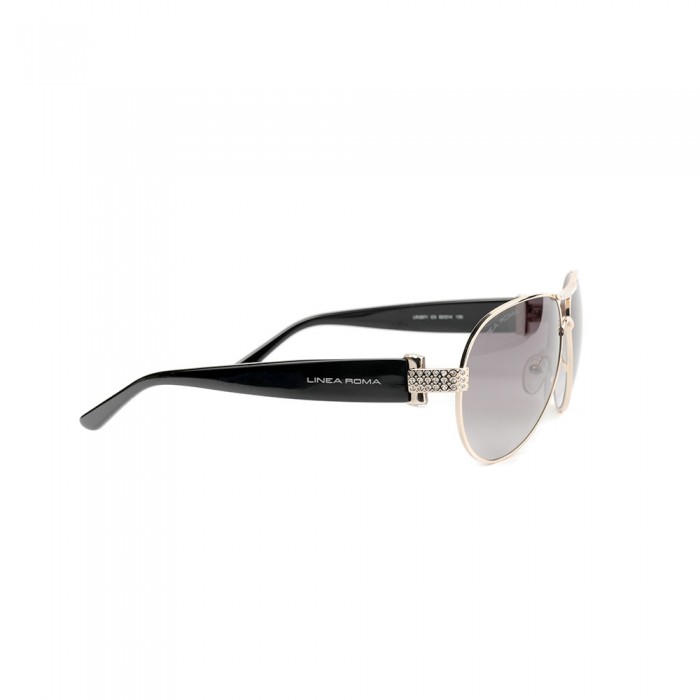 نظارة شمسية,ماركة LINEA ROMA , موديل 3571-c3,للنساء,افييتور,إطار ذهبي, عدسات بني,متعددة
