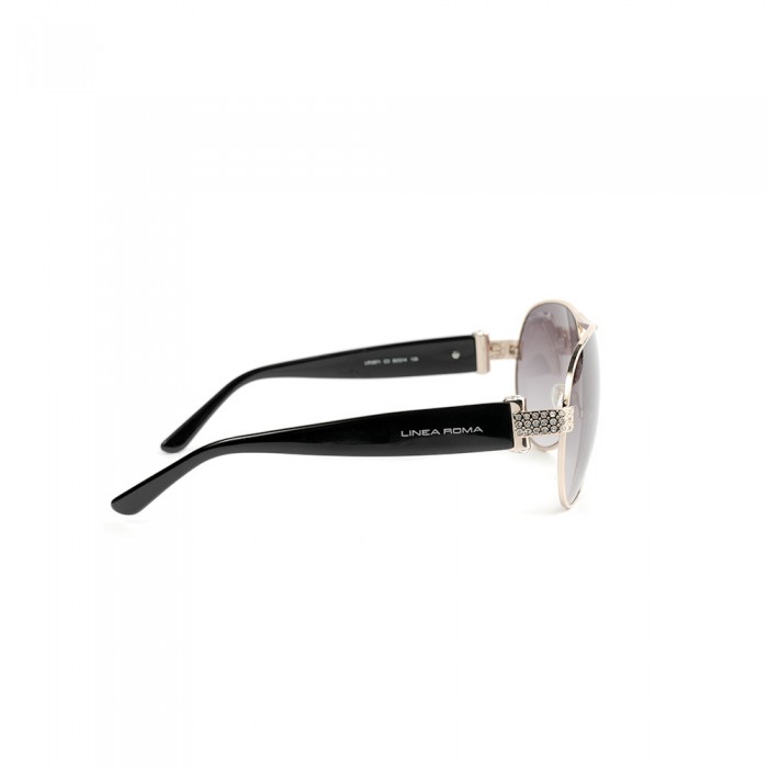 نظارة شمسية,ماركة LINEA ROMA , موديل 3571-c3,للنساء,افييتور,إطار ذهبي, عدسات بني,متعددة