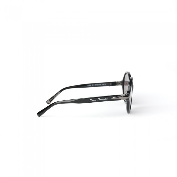 نظارة شمسية,ماركة LAMBORGHINI-Y20, موديل 558-51,للجنسين,مستدير,إطار اسود, عدسات اسود,خليط معدني