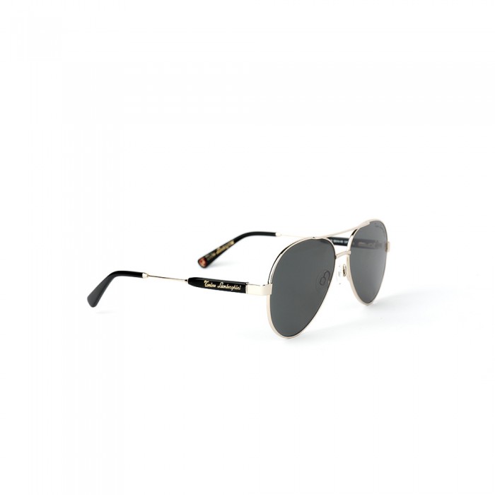 نظارة شمسية,ماركة LAMBORGHINI-Y20, موديل 568-62,للجنسين,افييتور,إطار ذهبي, عدسات الاخضر,خليط معدني