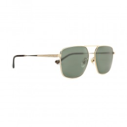 نظارة شمسية,ماركة Gucci ,موديل 743S,للرجال,مربع , لون اطار فضي ,عدسة الاخضر,خليط معدني