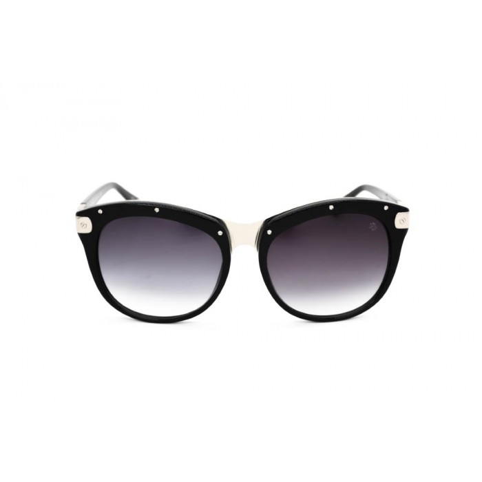 نظارة شمسية ، ماركة CAVALLO BIANCO ، موديل 511 ، نسائي ، لون الإطار أسود ، إطار على شكل فراشة ، مواد خليط معدني ، نوع العدسة حماية من الأشعة فوق البنفسجية ، لون العدسة أسود