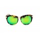 نظارة شمسية ، ماركة CAVALLO BIANCO ، موديل 511 ، للنساء ، لون الاطار متعدد الالوان ، شكل اطار دائري ، الخامات خليط معدني ، نوع العدسة معكوسة ، لون العدسة اخضر