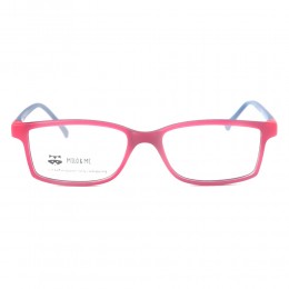 نظارة طبية ,ماركة milo &me,موديل 85011,للاطفال ,مستطيل,مزيج من الالوان,ضد الضباب,لون العدسة شفاف,اسيتات