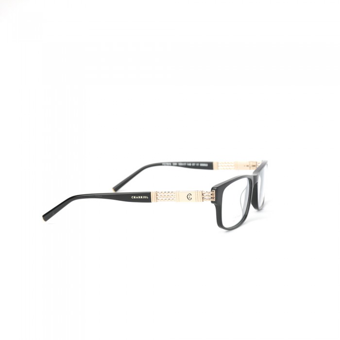 نظارة طبية ,ماركة CHARRIOL, موديل fr-7515-53-c1,للجنسين,وايفير,إطار اسود, عدسات بني,متعددة