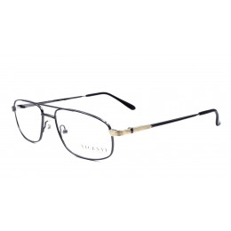  نظارة طبية ماركة إم فريم موديل 001 للجنسين - إطار معدن أسود بيضاوي