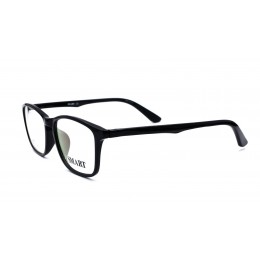  نظارة طبية ماركة سمارت موديل 107-C1 للجنسين - إطار بلاستيك أسود مستطيل