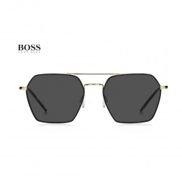 نظارة شمسية ماركة Hugo Boss 1533/S RHLIR .نسائية.اطار ذهبي .عدسات اسود. معدن .شكل مربع