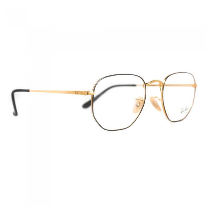 نظارة طبية ,ماركة RAYBAN ,موديل 6448,للجنسين,كبير جدا , لون اطار ذهبي ,عدسة شفاف,خليط معدني