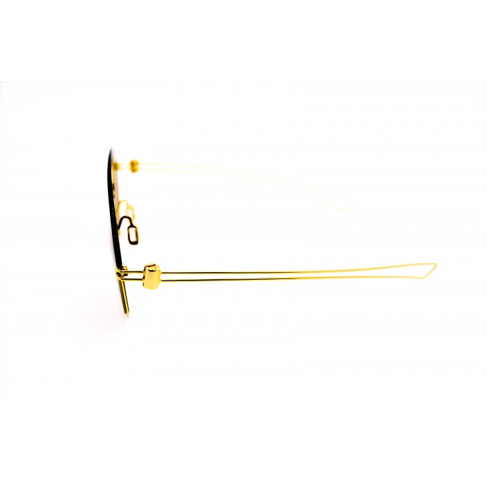 نظارة شمسية ماركة MOMO DESIGEN,موديل 532 نسائية C3,اطار دائري ذهبي عدسات بني ,اطار معدني 