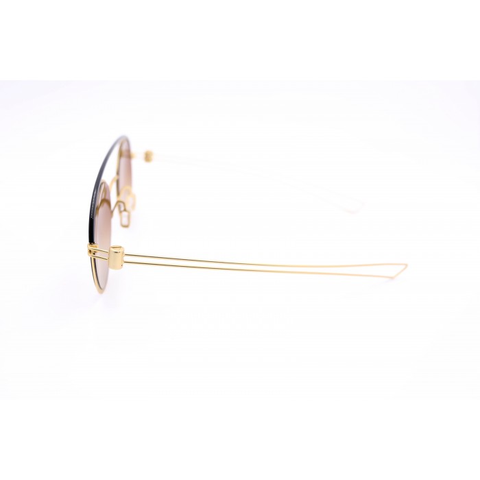 نظارة شمسية ماركة MOMO DESIGEN,موديل 532-C5 ,للجنسين ,اطار مستدير ذهبي,  عدسات بني ,اطار معدني ,ضد الشمس