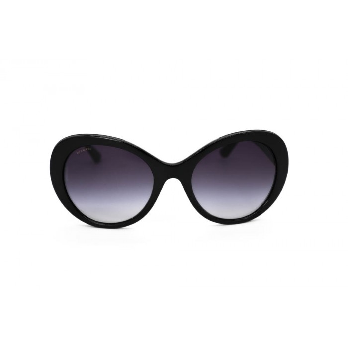 نظارة شمسية ، ماركة BVLGARI ، موديل 8159BQ ، للنساء ، لون الإطار أسود ، شكل إطار دائري ، مواد بلاستيكية ، نوع العدسة حماية من الأشعة فوق البنفسجية ، لون العدسة أسود