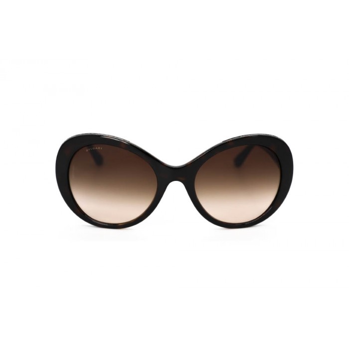 نظارة شمسية ، ماركةBVLGARI، موديل 8159BQ ، للنساء ، لون الإطار بني ، شكل الإطار دائري ، الخامات البلاستيكية ، نوع العدسة للحماية من الأشعة فوق البنفسجية ، لون العدسة أسود