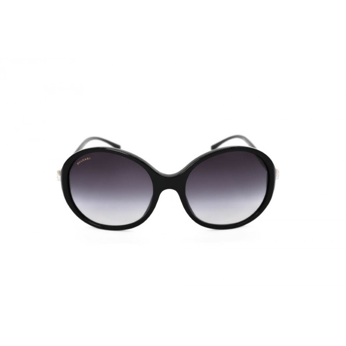 نظارة شمسية ، ماركة BVLGARI ، موديل 8140B ، للنساء ، لون الإطار أسود ، شكل الإطار دائري ، الخامات بلاستيك ، نوع العدسة للحماية من الأشعة فوق البنفسجية ، لون العدسة بنفسجي