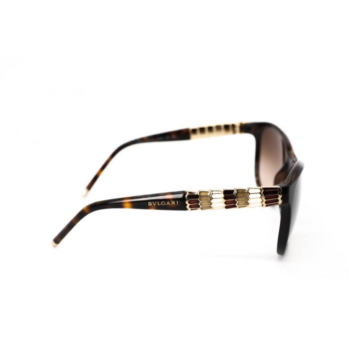 نظارة شمسية ، ماركة BVLGARI، موديل 8104 ، للنساء ، لون الإطار بني ، شكل الإطار مستطيل ، الخامات بلاستيك ، نوع العدسة حماية من الأشعة فوق البنفسجية ، لون العدسة بني