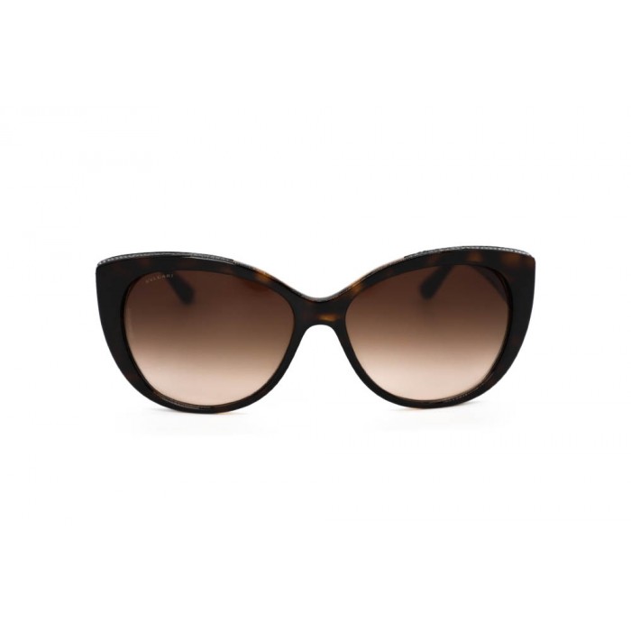 نظارة شمسية ، ماركة BVLGARI ، موديل 8157BQ ، للنساء ، لون الإطار بني ، شكل الإطار فراشة ، الخامات بلاستيك ، نوع العدسة للحماية من الأشعة فوق البنفسجية ، لون العدسة بني