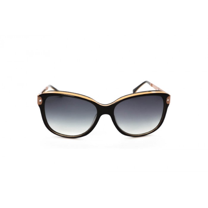 نظارة شمسية ، ماركة CAVALLO BIANCO ، موديل 8914 ، للنساء ، لون الإطار بني ، إطار على شكل فراشة ، مواد بلاستيكية ، نوع العدسة للحماية من الأشعة فوق البنفسجية ، لون العدسة أسود