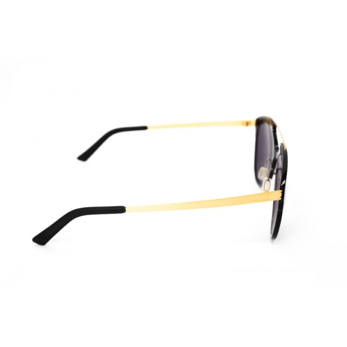 نظارة شمسية ، ماركة CAVALLO BIANCO ، موديل 519 ، للجنسين ، لون الإطار أسود ، إطار طيار ، مواد بلاستيكية ، نوع العدسة للحماية من الأشعة فوق البنفسجية ، لون العدسة ذهبي