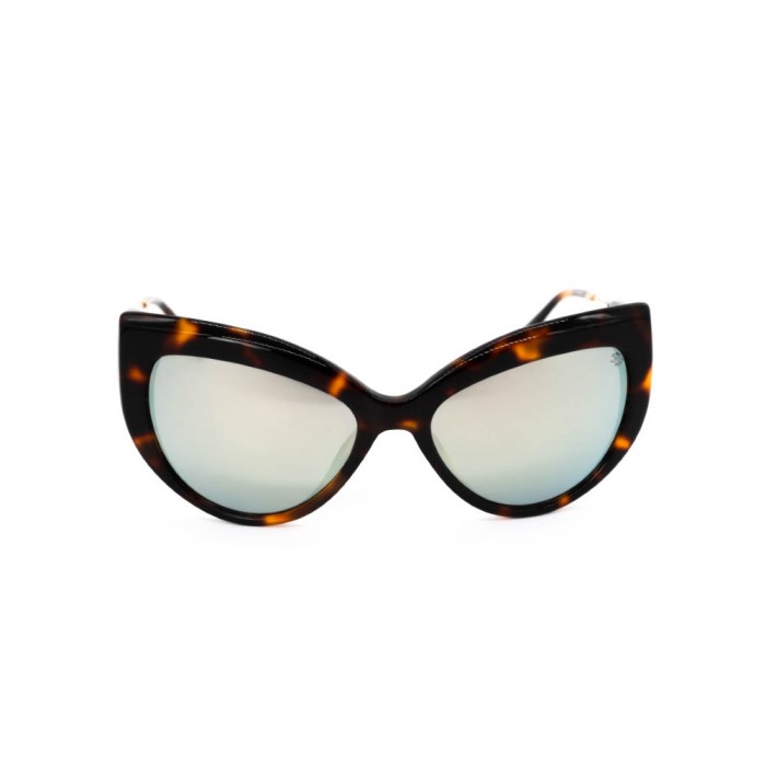نظارة شمسية ، ماركة CAVALLO BIANCO ، موديل 513 ، للنساء ، لون الاطار بني ، شكل اطار عين القطة ، مواد بلاستيكية ، نوع العدسة معكوسة ، لون العدسة فضي