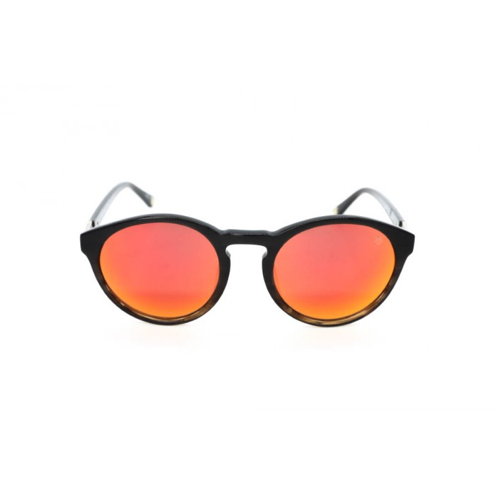 نظارة شمس ، ماركة CAVALLO BIANCO ، موديل 501 ، للجنسين ، لون الاطار بني ، شكل الاطار دائري ، الخامات بلاستيك ، نوع العدسة معكوسة ، لون العدسة احمر
