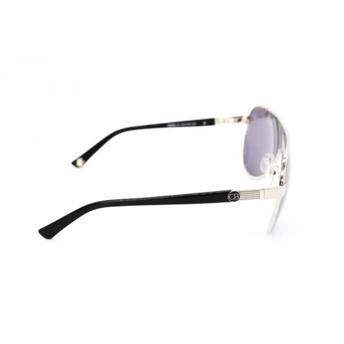 نظارة شمسية ، ماركة CAVALLO BIANCO ، موديل 502 ، للنساء ، لون الإطار فضي ، إطار على شكل طيار ، مواد خليط معدني ، نوع العدسة حماية من الأشعة فوق البنفسجية ، لون العدسة أسود