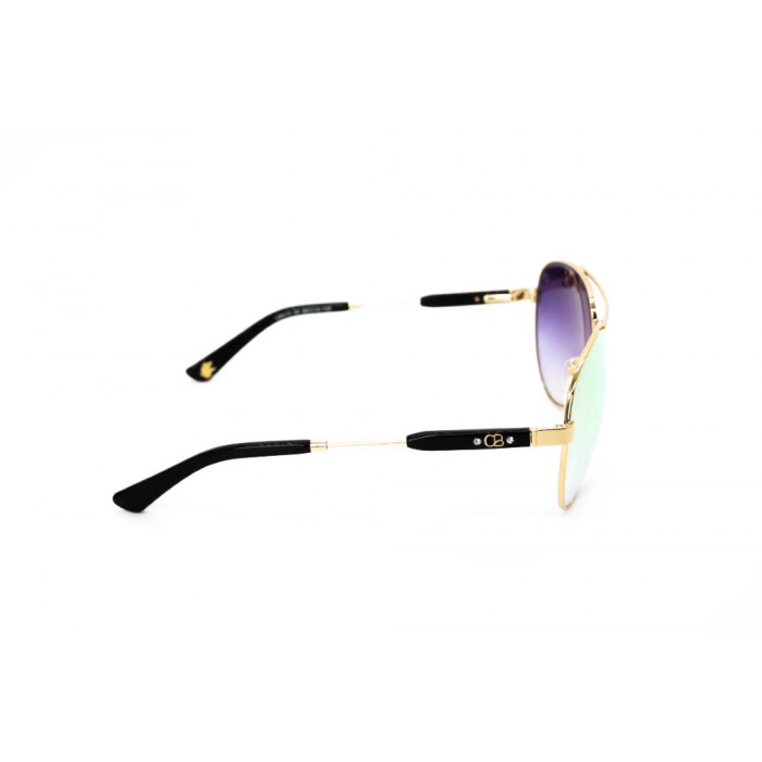 نظارة شمسية ، ماركة CAVALLO BIANCO ، موديل 515 ، نسائي ، لون الإطار ذهبي ، إطار على شكل طيار ، خامات خليط معدني ، نوع العدسة معكوسة ، لون العدسة ذهبي