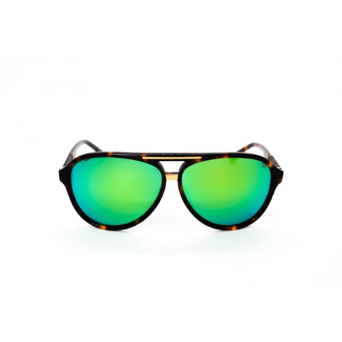 نظارة شمس ، ماركة CAVALLO BIANCO ، موديل 503 ، للنساء ، لون الاطار بني ، اطار افياتور ، خامات بلاستيك ، نوع العدسة معكوسة ، لون العدسة اخضر