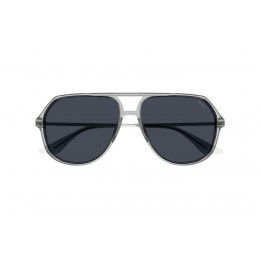 نظارة شمسية للجنسين ماركة PUMA موديل PU0460S  إطار رمادي .عدسات سوداء مقاس L