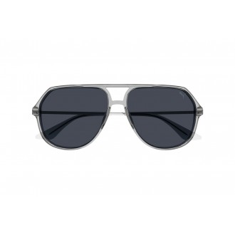 نظارة شمسية للجنسين ماركة PUMA موديل PU0460S  إطار رمادي .عدسات سوداء مقاس L