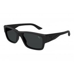 نظارة شمسية رجالية ماركة PUMA موديل PU0438S .إطار اسود .عدسات سوداء
