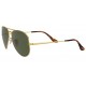 نظارات شمسية RAY-BAN AVIATOR METAL II RB 3689 . للجنسين .افييتور .اطار ذهبي  . عدسات أخضر غامق .معدن