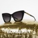 نظارة شمسية نسائية BURBERRY B 4372-U 3001 / 8G .الشكل فراشة.خامة بلاستيك مقوي.عدسة تدرج رمادي .اطار اسود