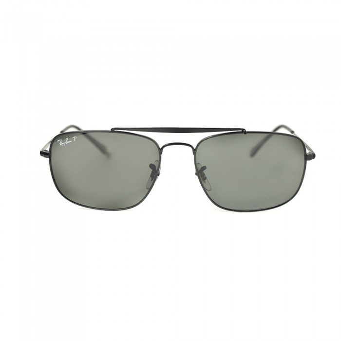 نظارة شمسية,ماركة RAYBAN ,موديل 3560,للرجال,مستطيل , لون اطار اسود ,عدسة الاخضر,خليط معدني