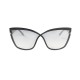 نظارة شمسية,ماركة Tom Ford ,موديل 715,للنساء,الفراشة , لون اطار اسود ,عدسة رمادي,خليط معدني