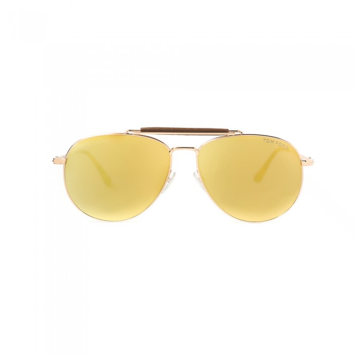 نظارة شمسية,ماركة Tom Ford ,موديل 536,للرجال,افييتور , لون اطار مزيج من الالوان ,عدسة ذهبي,خليط معدني