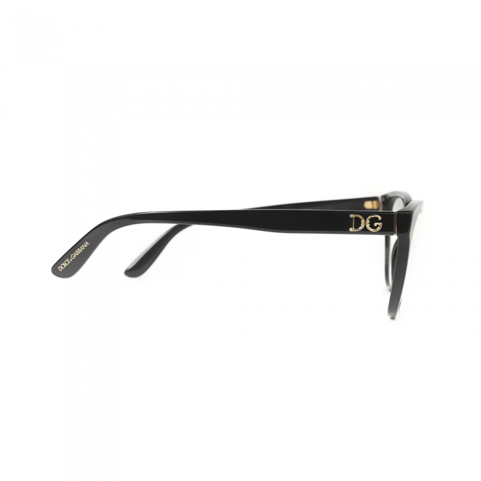 نظارة طبية ,ماركة Dolce &Gabbana ,موديل 3320,للجنسين,عيون القط , لون اطار اسود ,عدسة شفاف,اسيتات
