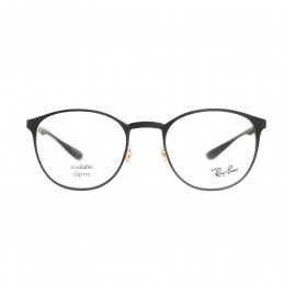 نظارة طبية ,ماركة RAYBAN ,موديل 6355,للجنسين,كبير جدا , لون اطار اسود ,عدسة شفاف,خليط معدني