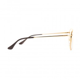 نظارة طبية ,ماركة RAYBAN ,موديل 6457,للجنسين,مستطيل , لون اطار ذهبي ,عدسة شفاف,خليط معدني