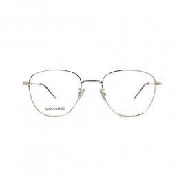 نظارة طبية ,ماركة Dior ,موديل 0238F,للجنسين,مستدير , لون اطار فضي ,عدسة شفاف,خليط معدني