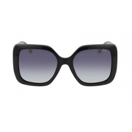 نظارة شمسية ماركةINVU B2304/A للنساء .اطار كبير مربع .عدسات اسود .اطار اسود .بلاستيك
