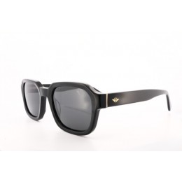 نظارات شمسية للجنسين من لوسيدا فيستا - شكل مستطيل موديل A4822-C03، إطار أسود وعدسات سوداء