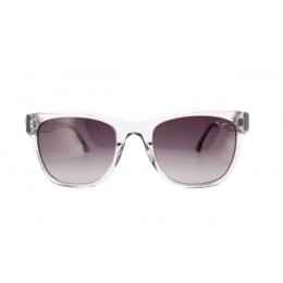 نظارات شمسية لوسيدا فيستا وايفير للجنسين موديل C3-4820 - إطار رمادي شفاف مع عدسات سوداء