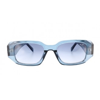 نظارة شمسية Lucida Vista مستطيلة سميكة شفافة - أزرق فاتح